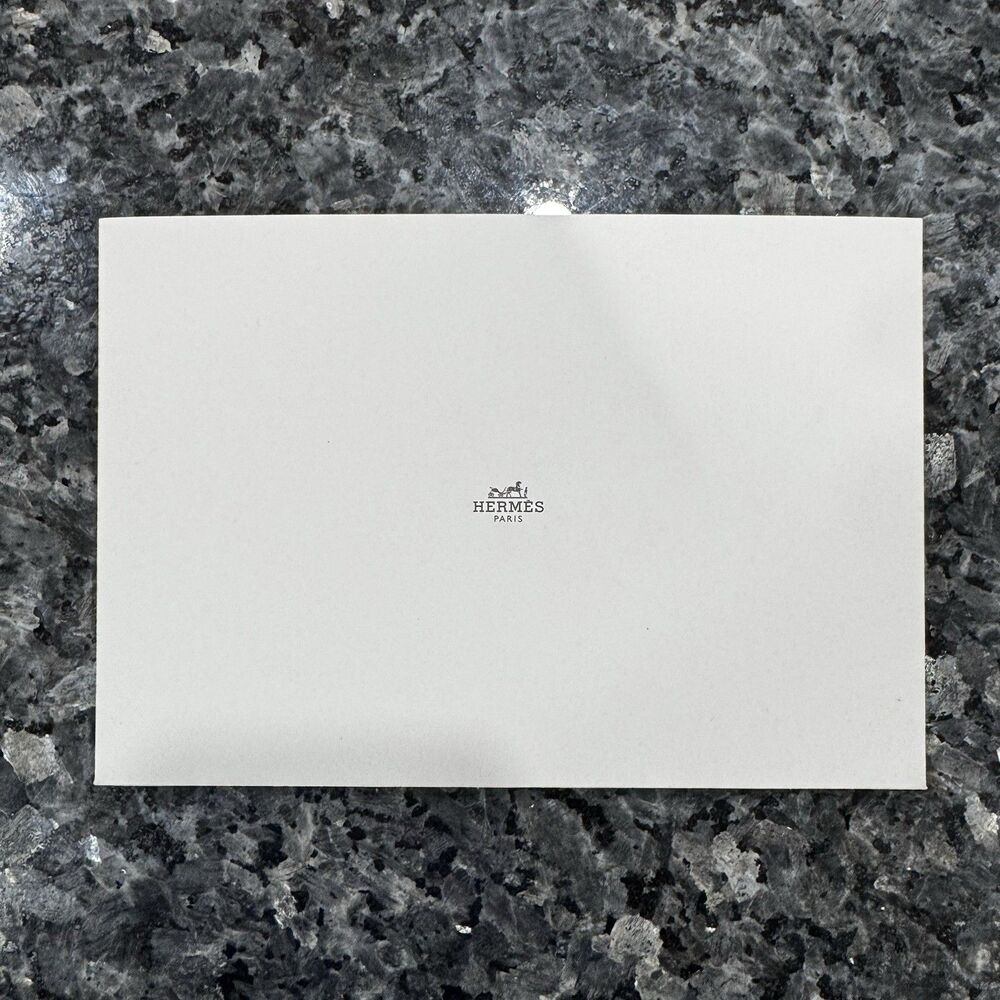 Hermes Paris Booklet Receipt Holder Envelope New Authentic 2026